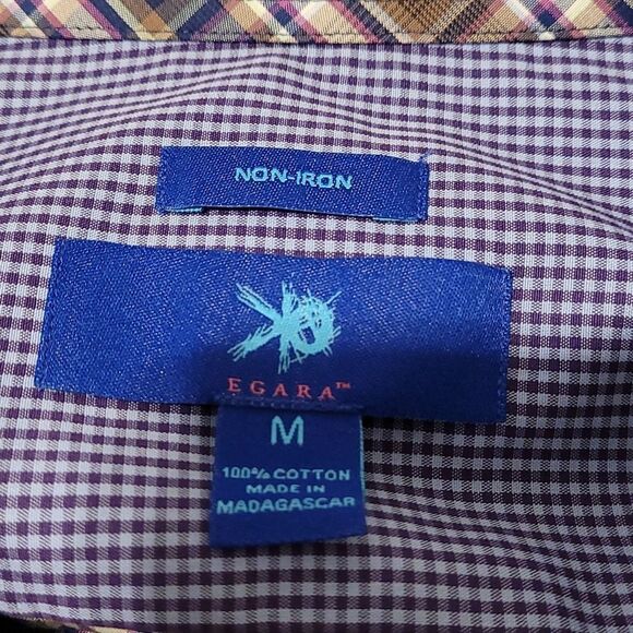 NWOT Egara non iron men's long sleeve button up shirt - Picture 4 of 6